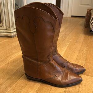 Nine West “Western” Leather Boots 10M
